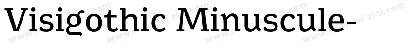 Visigothic Minuscule字体转换